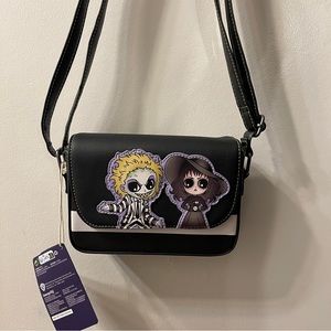 Loungefly Beetlejuice Lydia Deetz Chibi Crossbody Bag Purse NWT